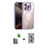 MARSİLYAN™- iPhone 16 Pro Kılıf Yadigar Asil Koleksiyonu - Siyah Bilvis 3D Mat Cam Ekran Koruyucu + Raze Metal Kamera Lens - SH