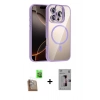 MARSİLYAN™- iPhone 16 Pro Kılıf Yadigar Asil Koleksiyonu - Siyah Bilvis 3D Mat Cam Ekran Koruyucu + Raze Metal Kamera Lens - CLTM