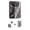 MARSİLYAN™- iPhone 16 Pro Kılıf Yadigar Asil Koleksiyonu - Siyah Bilvis 3D Mat Cam Ekran Koruyucu + Raze Metal Kamera Lens - SH