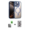 MARSİLYAN™- iPhone 16 Pro Kılıf Yadigar Asil Koleksiyonu - Siyah Bilvis 3D Mat Cam Ekran Koruyucu + Raze Metal Kamera Lens - SH