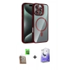 MARSİLYAN™- iPhone 16 Pro Kılıf Yadigar Asil Koleksiyonu - Siyah Bilvis 5in1 5D Magic Hayalet Cam Ekran Koruyucu + Raze Metal Kamera Lens - CLTM