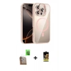 MARSİLYAN™- iPhone 16 Pro Kılıf Yadigar Asil Koleksiyonu - Siyah Buffer Cam Ekran Koruyucu + Raze Metal Kamera Lens - CLTM
