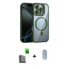 MARSİLYAN™- iPhone 16 Pro Kılıf Yadigar Asil Koleksiyonu - Siyah Joko Magic 5D Cam + Raze Metal Kamera Lens - SH