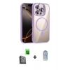 MARSİLYAN™- iPhone 16 Pro Kılıf Yadigar Asil Koleksiyonu - Siyah Joko Magic 5D Cam + Raze Metal Kamera Lens - SH