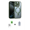 MARSİLYAN™- iPhone 16 Pro Kılıf Yadigar Asil Koleksiyonu - Siyah Joko Magic 5D Cam + Raze Metal Kamera Lens - BZ