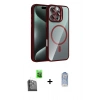 MARSİLYAN™- iPhone 16 Pro Kılıf Yadigar Asil Koleksiyonu - Siyah Joko Magic 5D Cam + Raze Metal Kamera Lens - SH