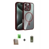 MARSİLYAN™- iPhone 16 Pro Kılıf Yadigar Asil Koleksiyonu - Siyah Joko Magic 5D Hayalet Cam + Raze Metal Kamera Lens - CLTM