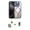 MARSİLYAN™- iPhone 16 Pro Kılıf Yadigar Asil Koleksiyonu - Siyah Joko Magic 5D Hayalet Cam + Raze Metal Kamera Lens - CLTM