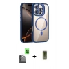 MARSİLYAN™- iPhone 16 Pro Kılıf Yadigar Asil Koleksiyonu - Siyah Joko Magic 5D Hayalet Cam + Raze Metal Kamera Lens - SH