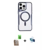 MARSİLYAN™- iPhone 16 Pro Kılıf Yadigar Klasik Özel Seri - Siyah 3D Antistatik Seramik Nano Ekran Koruyucu + Raze Metal Kamera Lens - CLTM