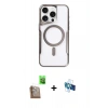 MARSİLYAN™- iPhone 16 Pro Kılıf Yadigar Klasik Özel Seri - Siyah 3D Antistatik Seramik Nano Ekran Koruyucu + Raze Metal Kamera Lens - CLTM