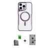MARSİLYAN™- iPhone 16 Pro Kılıf Yadigar Klasik Özel Seri - Siyah Bilvis 3D Mat Cam Ekran Koruyucu + Raze Metal Kamera Lens - SH
