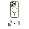 MARSİLYAN™- iPhone 16 Pro Kılıf Yadigar Klasik Özel Seri - Siyah Joko Magic 5D Cam + Raze Metal Kamera Lens - SH