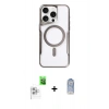 MARSİLYAN™- iPhone 16 Pro Kılıf Yadigar Klasik Özel Seri - Siyah Joko Magic 5D Cam + Raze Metal Kamera Lens - BZ