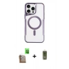 MARSİLYAN™- iPhone 16 Pro Kılıf Yadigar Klasik Özel Seri - Siyah Joko Magic 5D Hayalet Cam + Raze Metal Kamera Lens - CLTM