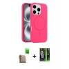 MARSİLYAN™- iPhone 16 Pro Kılıf Yankı Form Serisi - Şeffaf 360 Full Body Arka Koruyucu + Raze Metal Kamera Lens - CLTM