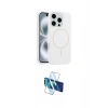 MARSİLYAN™- iPhone 16 Pro Kılıf Yankı Form Serisi - Siyah 3D Antistatik Cam Ekran Koruyucu