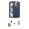 MARSİLYAN™- iPhone 16 Pro Kılıf Yankı Form Serisi - Siyah Joko Magic 5D Cam + Raze Metal Kamera Lens - CLTM