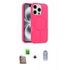 MARSİLYAN™- iPhone 16 Pro Kılıf Yankı Form Serisi - Siyah Joko Magic 5D Cam + Raze Metal Kamera Lens - CLTM