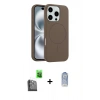 MARSİLYAN™- iPhone 16 Pro Kılıf Yankı Form Serisi - Siyah Joko Magic 5D Cam + Raze Metal Kamera Lens - SH