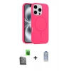 MARSİLYAN™- iPhone 16 Pro Kılıf Yankı Form Serisi - Siyah Joko Magic 5D Cam + Raze Metal Kamera Lens - SH