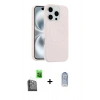 MARSİLYAN™- iPhone 16 Pro Kılıf Yankı Form Serisi - Siyah Joko Magic 5D Cam + Raze Metal Kamera Lens - SH