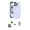 MARSİLYAN™- iPhone 16 Pro Kılıf Yankı Form Serisi - Siyah Joko Magic 5D Cam + Raze Metal Kamera Lens - SH