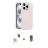 MARSİLYAN™- iPhone 16 Pro Kılıf Yankı Form Serisi - Siyah Joko Magic 5D Hayalet Cam + Raze Metal Kamera Lens - BZ