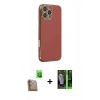 MARSİLYAN™- iPhone 16 Pro Kılıf Yankı Serisi - Şeffaf 360 Full Body Arka Koruyucu + Raze Metal Kamera Lens - CLTM
