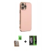 MARSİLYAN™- iPhone 16 Pro Kılıf Yankı Serisi - Şeffaf 360 Full Body Arka Koruyucu + Raze Metal Kamera Lens - CLTM