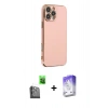 MARSİLYAN™- iPhone 16 Pro Kılıf Yankı Serisi - Siyah Bilvis 5in1 3D Magic Cam Ekran Koruyucu + Raze Metal Kamera Lens - SH