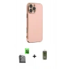 MARSİLYAN™- iPhone 16 Pro Kılıf Yankı Serisi - Siyah Joko Magic 5D Hayalet Cam + Raze Metal Kamera Lens - SH