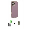 MARSİLYAN™- iPhone 16 Pro Kılıf Yankı Serisi - Siyah Joko Magic 5D Hayalet Cam + Raze Metal Kamera Lens - SH