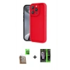 MARSİLYAN™- iPhone 16 Pro Kılıf Yankı Yansıma Özel Seri - Şeffaf 360 Full Body Arka Koruyucu + Raze Metal Kamera Lens - CLTM
