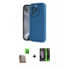 MARSİLYAN™- iPhone 16 Pro Kılıf Yankı Yansıma Özel Seri - Şeffaf 360 Full Body Arka Koruyucu + Raze Metal Kamera Lens - CLTM