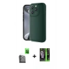 MARSİLYAN™- iPhone 16 Pro Kılıf Yankı Yansıma Özel Seri - Şeffaf 360 Full Body Arka Koruyucu + Raze Metal Kamera Lens - SH