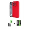 MARSİLYAN™- iPhone 16 Pro Kılıf Yankı Yansıma Özel Seri - Şeffaf 360 Full Body Arka Koruyucu + Raze Metal Kamera Lens - SH