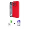 MARSİLYAN™- iPhone 16 Pro Kılıf Yankı Yansıma Özel Seri - Siyah Bilvis 5in1 3D Magic Cam Ekran Koruyucu + Raze Metal Kamera Lens - BZ