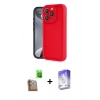 MARSİLYAN™- iPhone 16 Pro Kılıf Yankı Yansıma Özel Seri - Siyah Bilvis 5in1 3D Magic Cam Ekran Koruyucu + Raze Metal Kamera Lens - CLTM