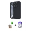 MARSİLYAN™- iPhone 16 Pro Kılıf Yankı Yansıma Özel Seri - Siyah Bilvis 5in1 3D Magic Cam Ekran Koruyucu + Raze Metal Kamera Lens - CLTM