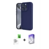 MARSİLYAN™- iPhone 16 Pro Kılıf Yankı Yansıma Özel Seri - Siyah Bilvis 5in1 3D Magic Cam Ekran Koruyucu + Raze Metal Kamera Lens - BZ