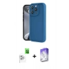 MARSİLYAN™- iPhone 16 Pro Kılıf Yankı Yansıma Özel Seri - Siyah Bilvis 5in1 3D Magic Cam Ekran Koruyucu + Raze Metal Kamera Lens - BZ