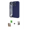 MARSİLYAN™- iPhone 16 Pro Kılıf Yankı Yansıma Özel Seri - Siyah Bilvis Hayalet Cam Ekran Koruyucu + Raze Metal Kamera Lens - CLTM