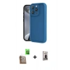 MARSİLYAN™- iPhone 16 Pro Kılıf Yankı Yansıma Özel Seri - Siyah Bilvis Hayalet Cam Ekran Koruyucu + Raze Metal Kamera Lens - CLTM