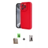 MARSİLYAN™- iPhone 16 Pro Kılıf Yankı Yansıma Özel Seri - Siyah Bilvis Hayalet Cam Ekran Koruyucu + Raze Metal Kamera Lens - CLTM