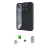 MARSİLYAN™- iPhone 16 Pro Kılıf Yankı Yansıma Özel Seri - Siyah Joko Magic 5D Cam + Raze Metal Kamera Lens - BZ