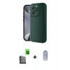MARSİLYAN™- iPhone 16 Pro Kılıf Yankı Yansıma Özel Seri - Siyah Joko Magic 5D Cam + Raze Metal Kamera Lens - SH