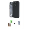 MARSİLYAN™- iPhone 16 Pro Kılıf Yankı Yansıma Özel Seri - Siyah Joko Magic 5D Cam + Raze Metal Kamera Lens - CLTM