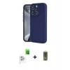 MARSİLYAN™- iPhone 16 Pro Kılıf Yankı Yansıma Özel Seri - Siyah Joko Magic 5D Hayalet Cam + Raze Metal Kamera Lens - BZ