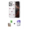 MARSİLYAN™- iPhone 16 Pro Kılıf Yörünge Form - Siyah Bilvis 5in1 3D Magic Cam Ekran Koruyucu + Raze Metal Kamera Lens - CLTM